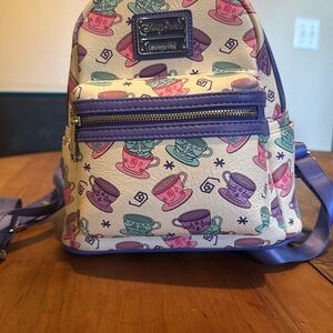 Disney Parks Loungefly Alice in Wonderland Teacup Mini Backpack